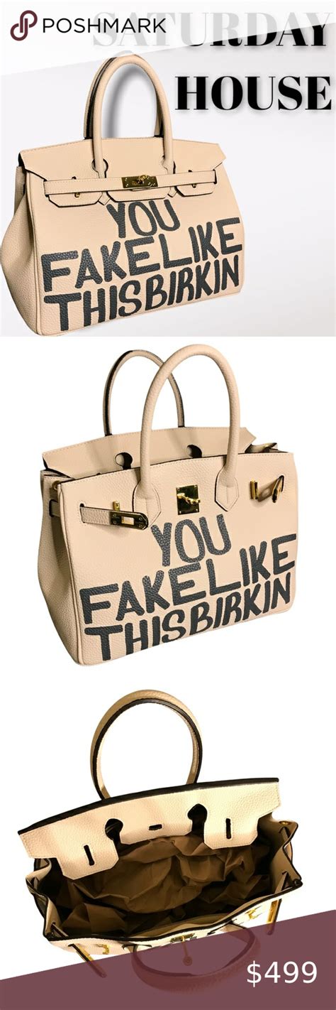 you fake like this burkin bag